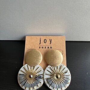 Joy Susan flower burst earrings.